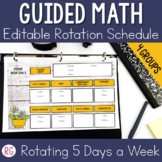 Guided Math | Math Groups Rotations | Farmhouse | 5 Days A