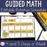 Guided Math | Math Groups Rotations | Farmhouse | 4 Groups
