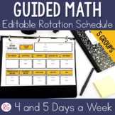 Guided Math | Math Groups Rotations | Farmhouse | 5 Groups