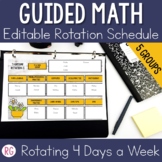 Guided Math | Math Groups Rotations |  Farmhouse | 5 Group