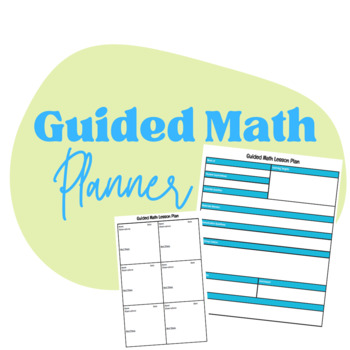 Preview of Guided Math Planner & Notetaker