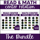 MATH & READ Center Rotation Bundle - Printable & Digital Display