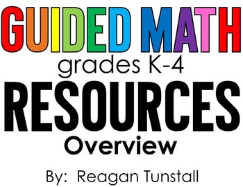 Preview of Guided Math Resource Overview K-4
