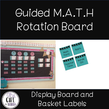 Preview of Guided Math Rotation Board