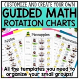 Guided Math Rotations: Charts, Schedules, & Organization