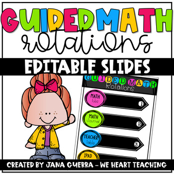 Preview of Guided Math Rotations- Editable Slides