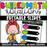 Guided Math Rotations- Editable Slides