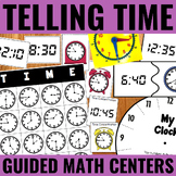 Telling Time Guided Math Centers | Telling Time Activities