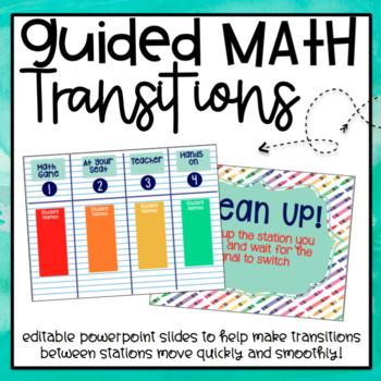 Preview of Guided Math Transitions