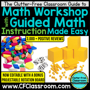 Preview of Guided Math Workshop How to Launch Math Stations Rotation Board System included