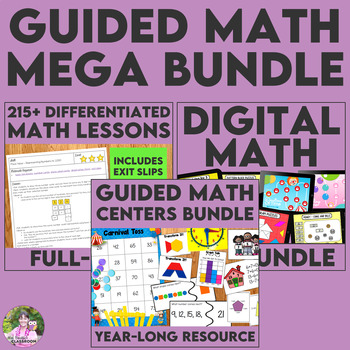 Preview of Guided Math Centers and Guided Math Lessons - Year Long Guided Math Bundle