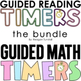 Guided Math and Guided Reading Timers BUNDLE
