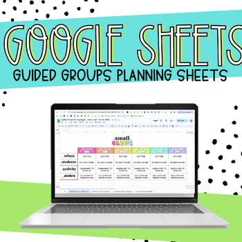 Preview of Guided Math or Reading Groups Planning Sheet - Skill Check and Small Groups