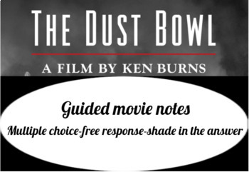 Preview of Guided Movie Notes for "The Dust Bowl" by Ken Burns | PBS
