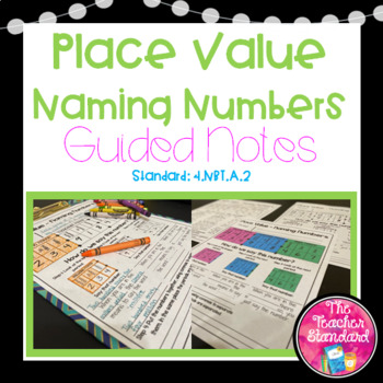 Preview of Guided Notes Place Value Naming Multi-digit Numbers