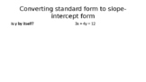 Guided Notes PowerPoint: Converting Equations From Standar