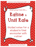 Guided Notes: Ratios and Unit Rate