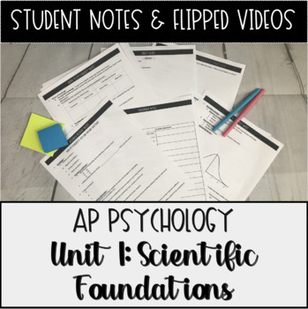 Preview of Unit 1 Scientific Foundations Student Notes in AP Psychology