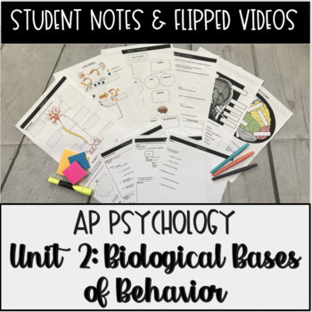 Preview of Student Notes & Flipped Videos: Biological Bases AP Psychology