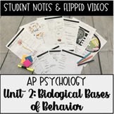 Student Notes & Flipped Videos: Biological Bases AP Psychology