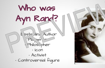 Preview of Guided Notes for Intro to Ayn Rand & Anthem