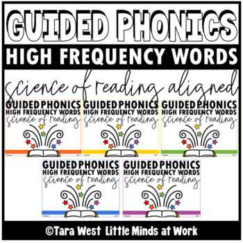 Preview of Guided Phonics + Beyond SOR High Frequency Words Printables and Centers Bundle