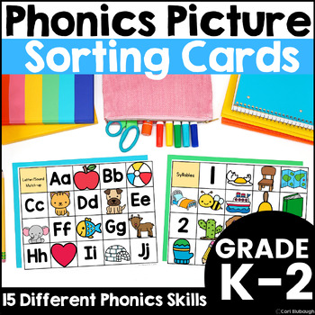 Preview of Phonics Picture Cards Guided Reading Sorting Activities - Phonics Pattern Skills