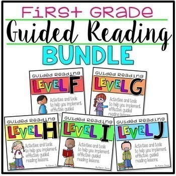 Preview of Guided Reading 1st GRADE BUNDLE Levels F-J