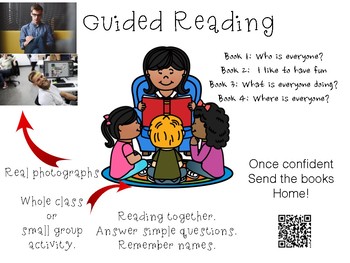 Preview of Guided Reading - 4 books; Real photographs!  Simple sentences SEN