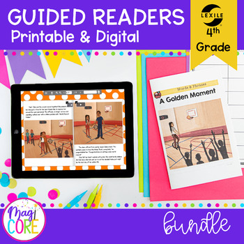Preview of 4th Grade Guided Reading Small Group Books, Lessons, Worksheets Print & Digital