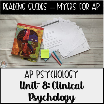 Preview of Guided Reading: Clinical Psychology Unit Myers' Psychology for AP