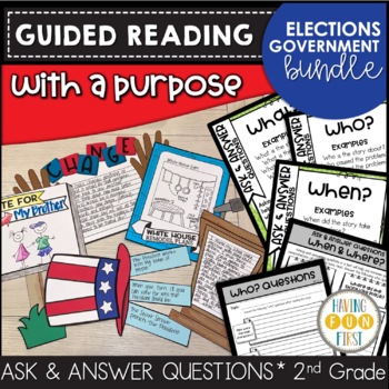 Preview of Election Day Reading Comprehension Bundle | Ask & Answer Questions