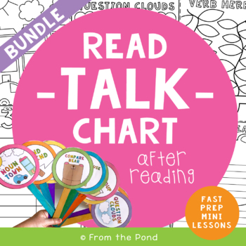 Preview of Guided Reading Activities - Read, Talk, Chart Bundle