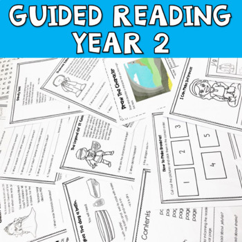 Preview of Guided Reading Activities Year 2 UK | UK Teachers | Reading Comprehension