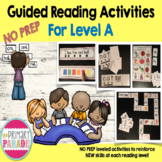 Guided Reading Activities for Level A Readers