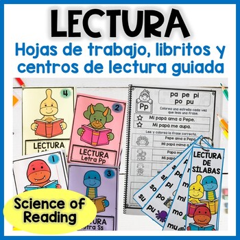 Preview of Guided Reading Activities in Spanish | Lectura Guiada | Sílabas directas