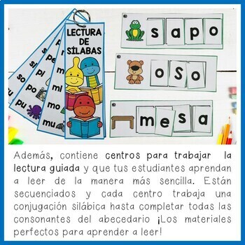 Lectura guiada, Hojas trabajo sílabas, Guided Reading Morning Work in  Spanish