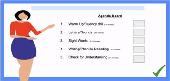 Preview of Guided Reading Agenda Board