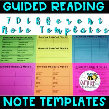 Preview of Guided Reading Anecdotal Notes/Templates