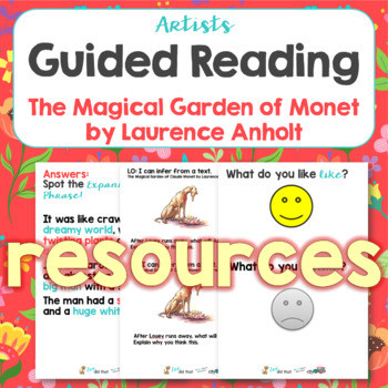 Preview of Guided Reading Resources for The Magical Garden of Claude Monet