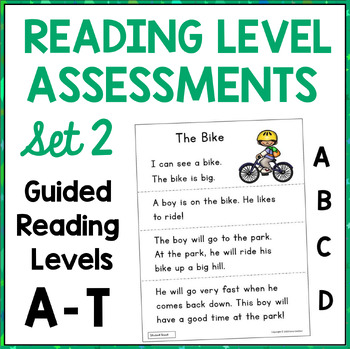 Preview of Kindergarten, 1st & 2nd Grade Guided Reading Level Benchmark Assessment Toolkit