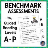 Kindergarten, 1st & 2nd Grade Guided Reading Level Benchma