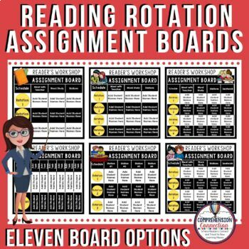 Preview of Reader's Workshop Rotation Board using Google Slides TM