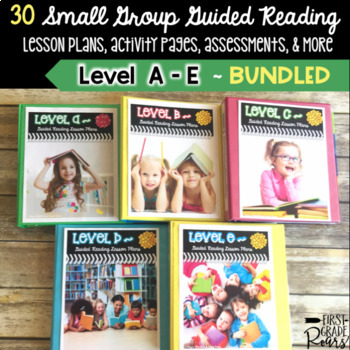 Preview of Guided Reading BUNDLE LEVELS A-E Lesson Plans & Activities for Small Group