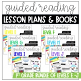 First Grade Guided Reading Lesson Plan BUNDLE | Levels E-J