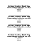 Guided Reading Bag Labels