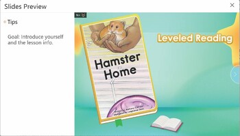 Preview of Guided Reading Beginner GR1-L0-U1-LC1-22 Hamster Home