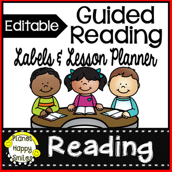 Preview of Guided Reading Bin Labels, Planner, and Binder with Spines