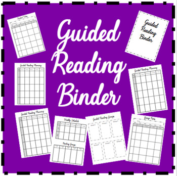 Preview of Guided Reading Binder Bundle