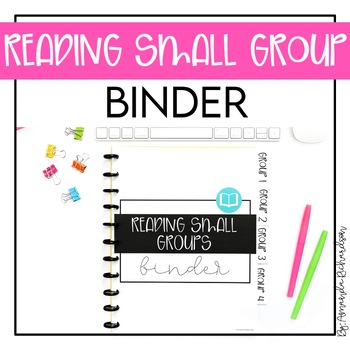 Preview of Science of Reading Small Group Binder with Small Group Lesson Plan Templates